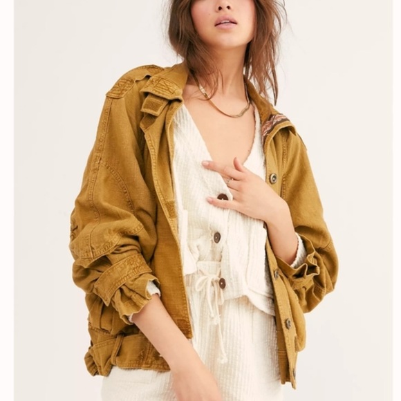 Free People Jackets & Blazers - Free People | Jayde Safari Bomber Jacket